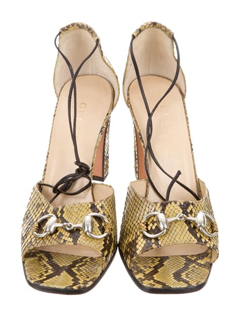 gucci sandalias mujer|gucci snakeskin sandals.